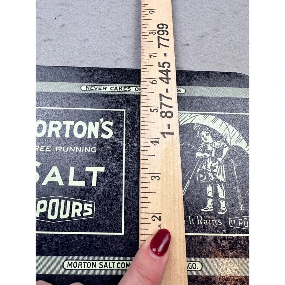 Mortons Salt Company‎ Logo Kitchen Trade Mark Indoor Ad Sign 6.5